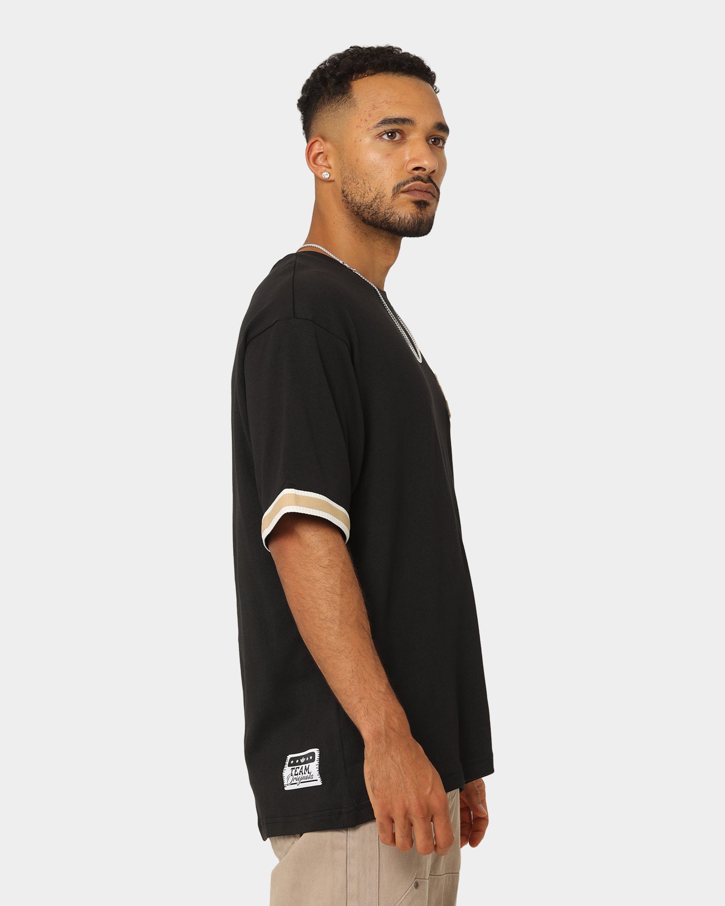 Adidas MC Badge T-Shirt for Men - Black Cotton Short Sleeve Tee - Casual Wear & Street Style Outfits