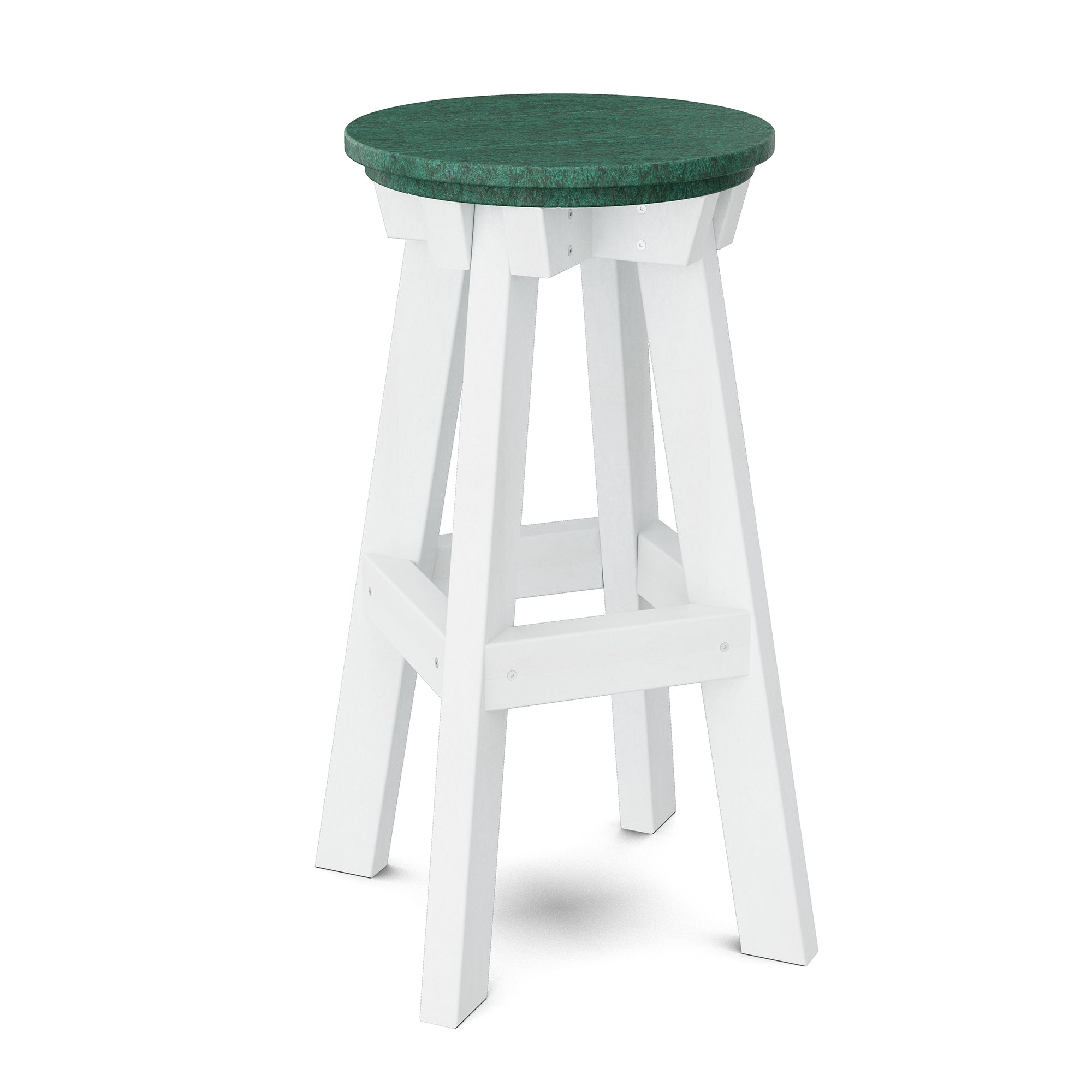 Vintage Heritage Bar Stool - Solid Wood Counter Height Stool with Backrest - Perfect for Kitchen Island, Home Bar & Breakfast Nook