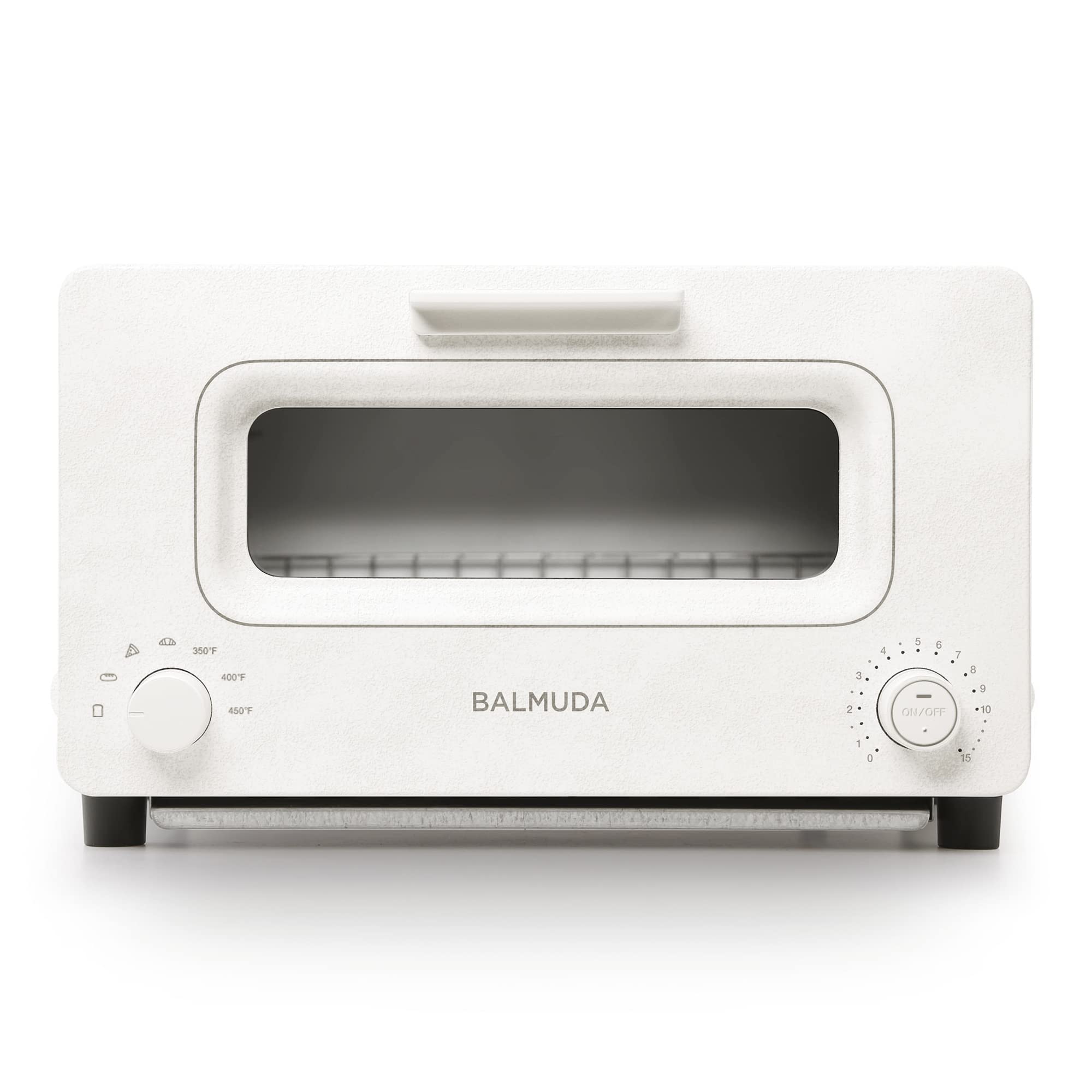 BALMUDA The Toaster Steam Oven - 5 Cooking Modes for Sandwich, Artisan Bread, Pizza & Pastry | Precise Temperature Control with Steam Technology | Includes Baking Pan | US Version in White | Perfect for Home Kitchens & Small Batch Baking