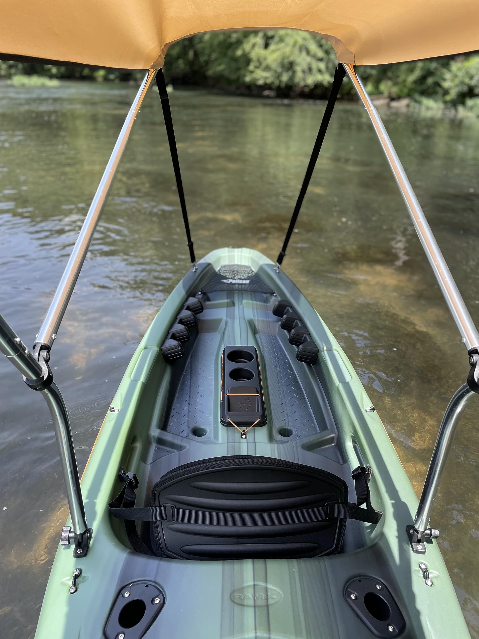 Sun Shade Canopy for Sit-on-Top Kayak - UV & Heat Protection Bimini Top with Rain Cover | Perfect for Kayaking, Fishing & Outdoor Water Activities | Cypress Rowe Outfitters