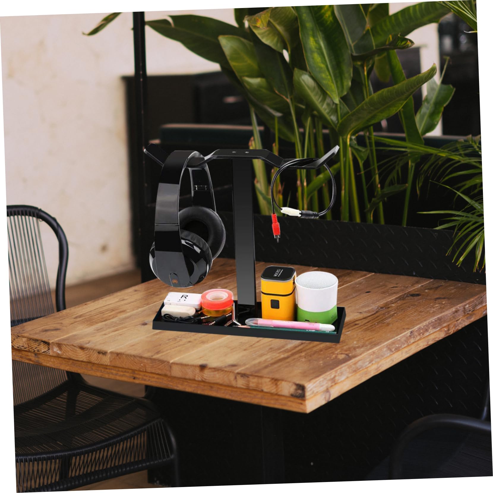 Mikikit 3-Pack Headphone Stand Holder - Wall Mount & Desk Hook Organizer for Gaming Headsets, Headphones | Perfect for Office, Home, Gaming Setup & Workspace Organization