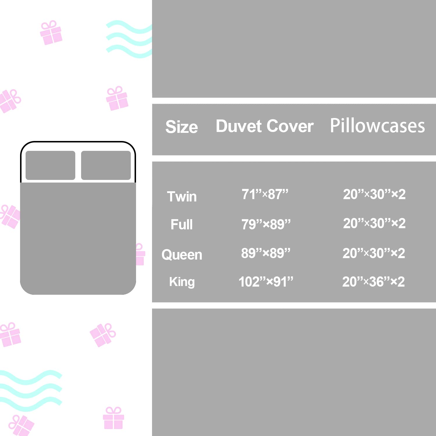 HOSIMA Gaming Bedding Set - Full Size Game Controller Printed Comforter Cover & Pillowcase - Gamer Room Decor for Boys - Perfect for Gaming Themed Bedrooms and Sleepovers