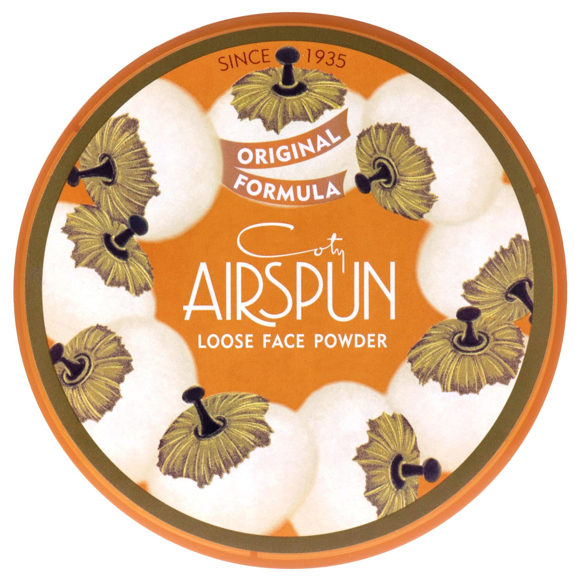 Coty Airspun Loose Face Powder - Translucent, Oil Control & Pore Minimizing, 1 Pack | Lightweight Setting Powder for Flawless Makeup Finish, Perfect for Daily Use & Photo Shoots
