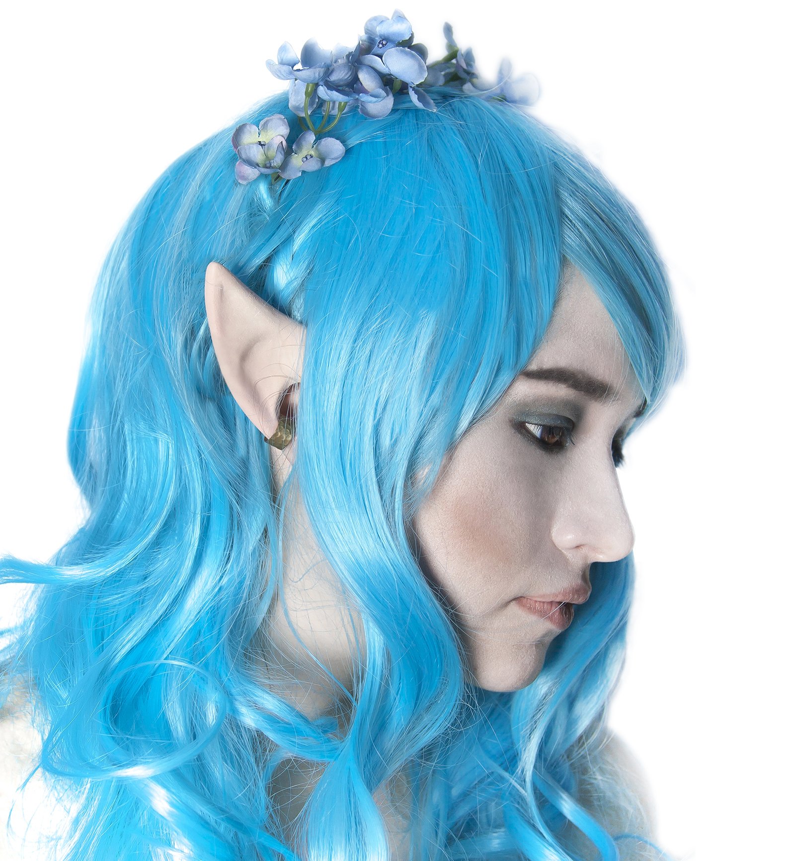 Anime Elf Ears Costume Accessories - Pointed Ear Tips for Cosplay, Halloween & Fantasy Role-Playing