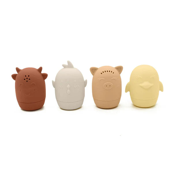 Organic Farm-Themed Bath Toys for Kids - Safe & Fun Animal Shaped Water Play Set - Perfect for Toddler Bathtime, Sensory Play & Early Learning Activities