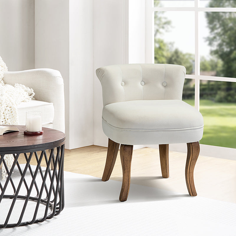 Moises Velvet Vanity Stool with Optional Types - Elegant Makeup Stool for Dressing Table, Bedroom & Bathroom