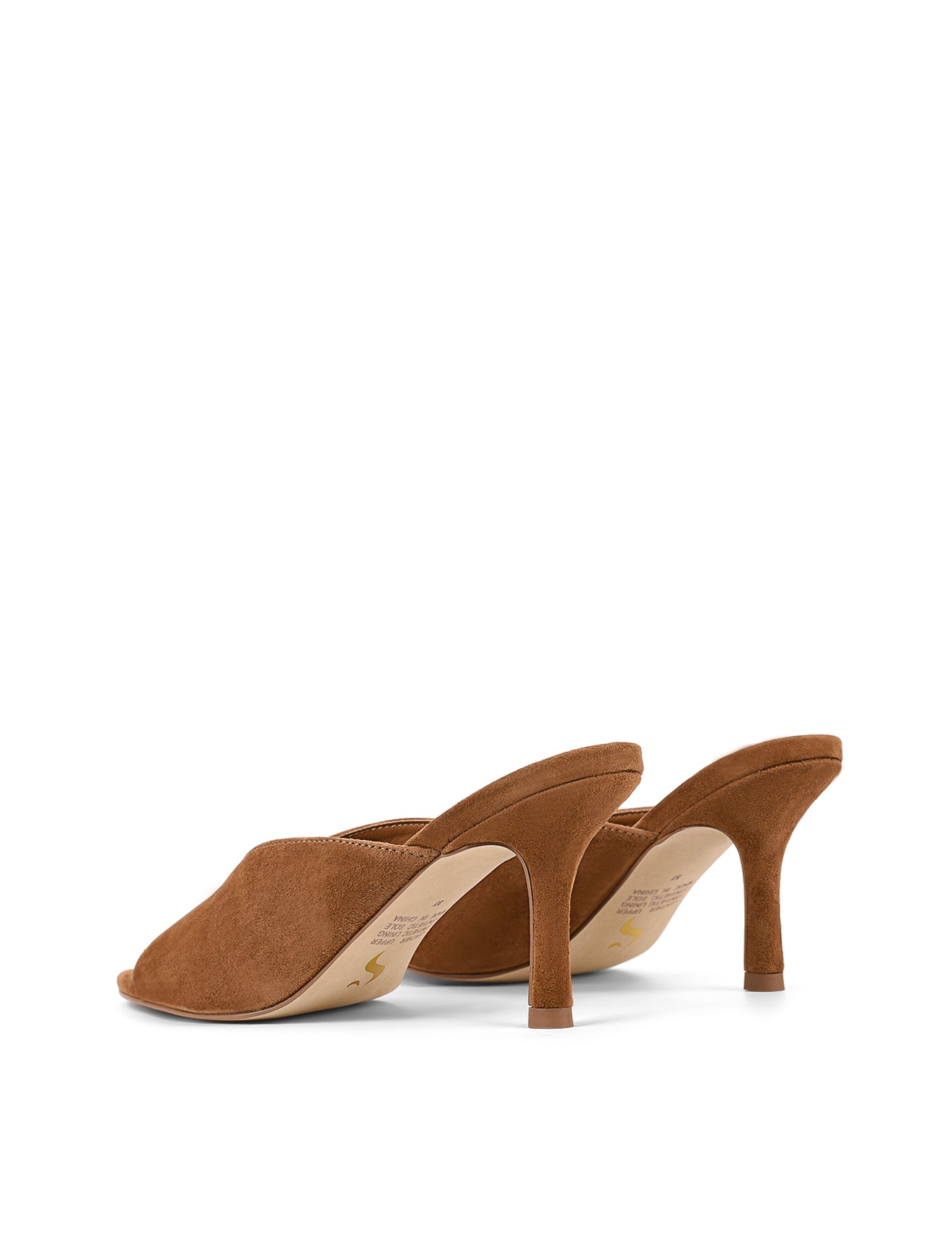 Women's Mabel Pointed Toe Mules in Tobacco Suede | Comfortable Slip-On Shoes for Work, Office & Casual Outfits