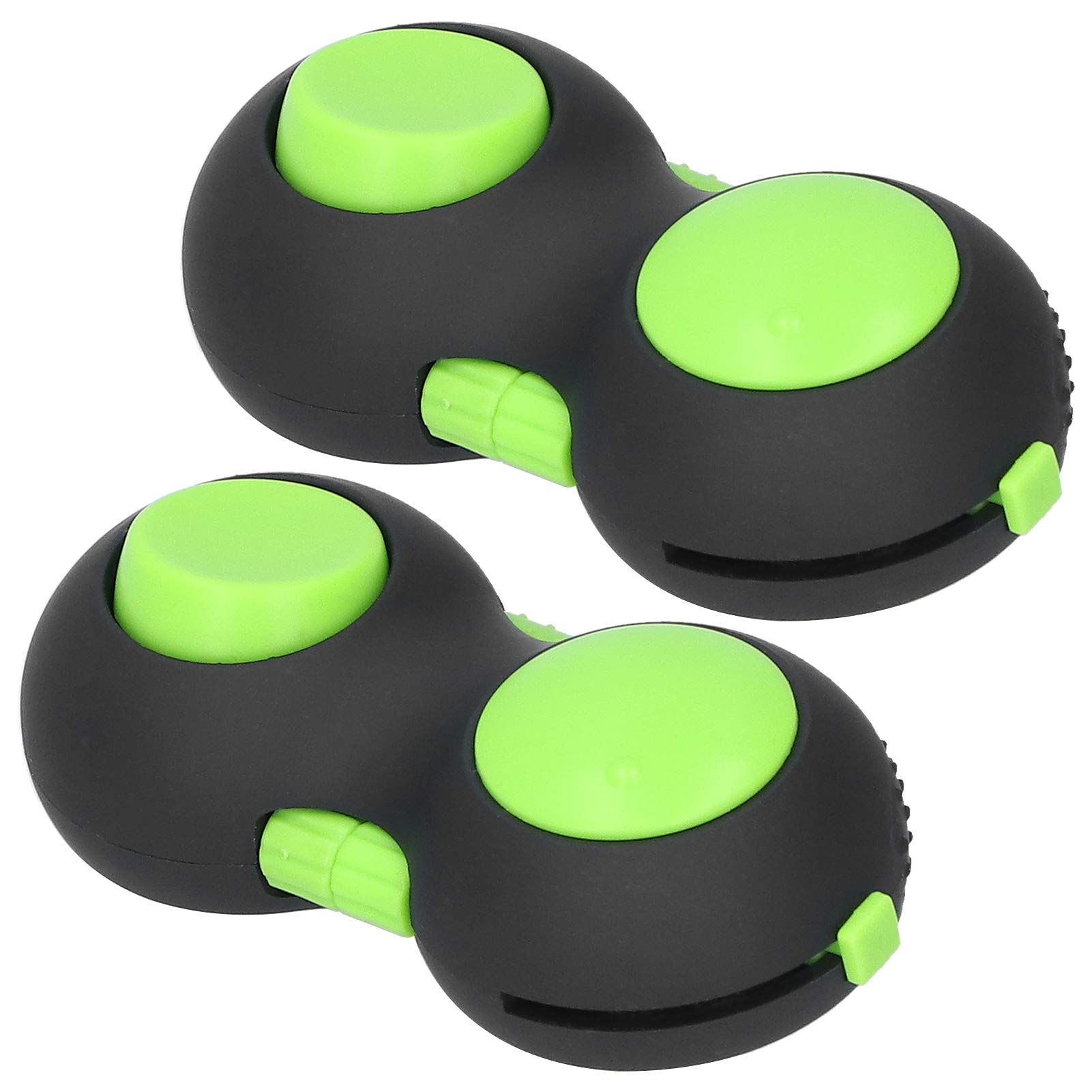 2Pcs Fidget Pad - Sensory Fidget Switch for Skin Picking Relief, Stress Relief Controller Game Pad for Kids & Adults (Green) - Perfect for ADHD, Anxiety & Office Focus