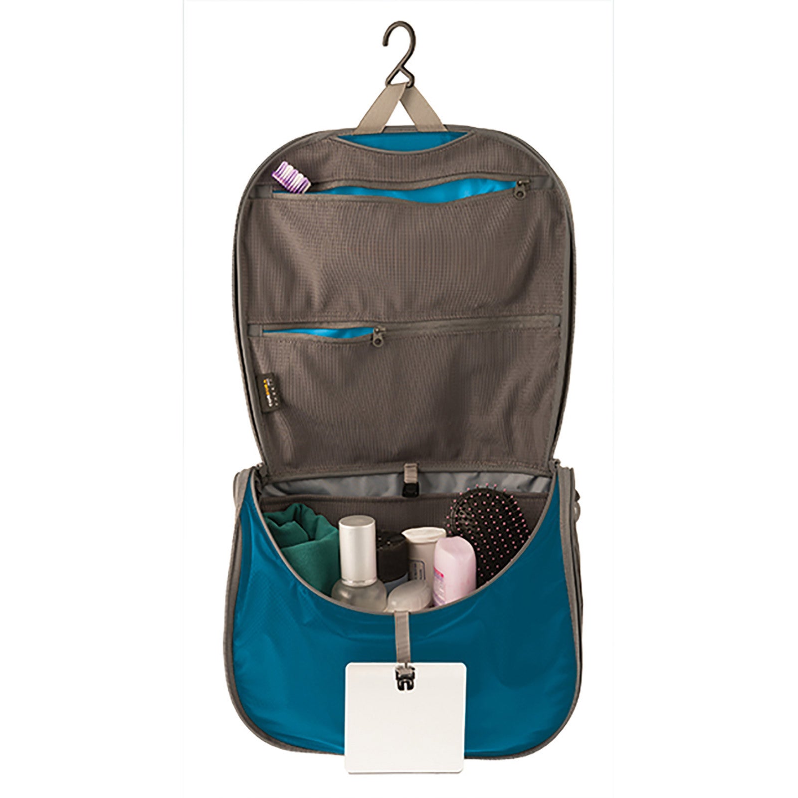 Sea to Summit Travelling Light Hanging Toiletry Bag - Waterproof Travel Cosmetic Organizer for Camping, Hiking & Backpacking - Compact Hanging Toiletry Case with Multiple Pockets