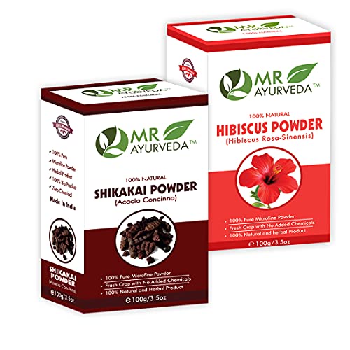 Hibiscus Powder + Shikakai Powder