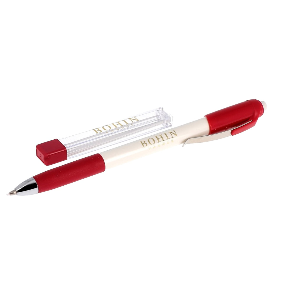 Bohin 0.9mm Mechanical Chalk Pencil - Perfect for Sewing, Quilting, Tailoring & Fabric Marking - Ergonomic Design for Precise Markings