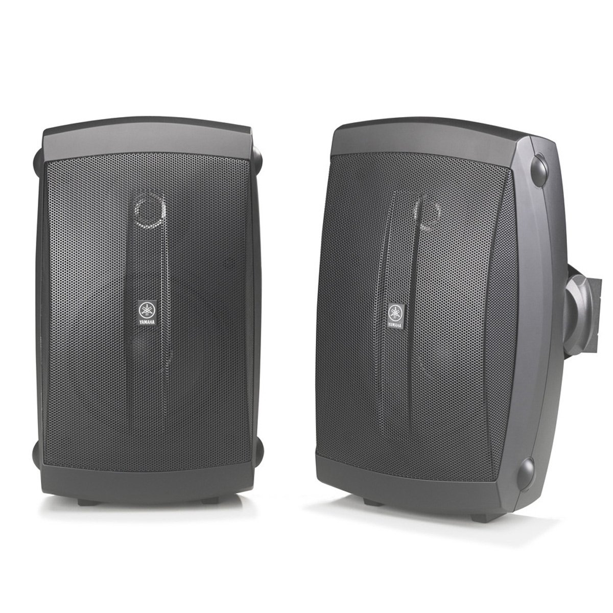 YAMAHA NS-AW150BL 2-Way Indoor/Outdoor Speakers (Pair, Black) - Weatherproof Wired Stereo Sound System for Patio, Garden & Home Theater