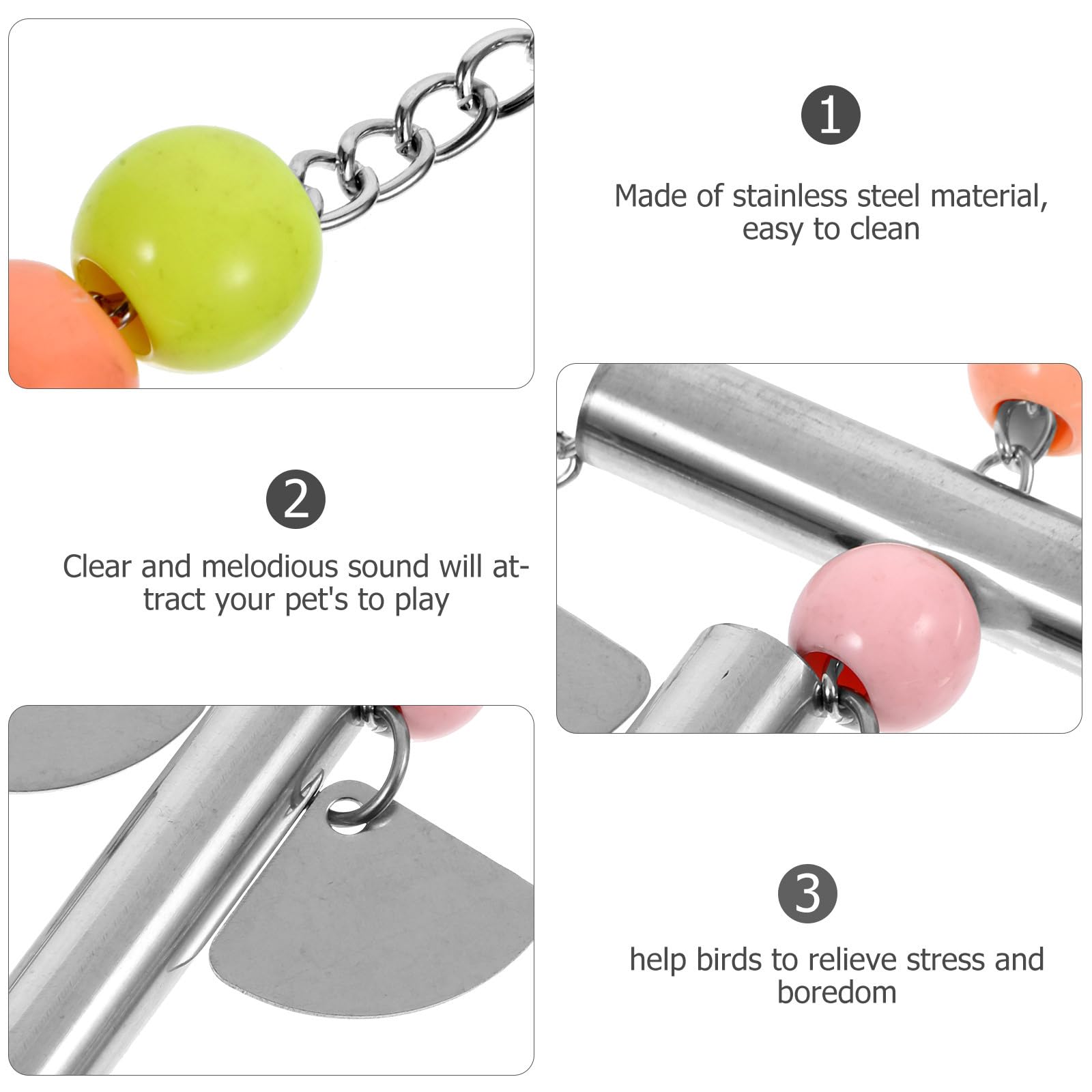 POPETPOP Parrot Toy - Hanging Bird Cage Toy for Parrots & Small Birds - Durable & Fun Chewing & Climbing Activity - Perfect for Playtime & Exercise in Bird Cages