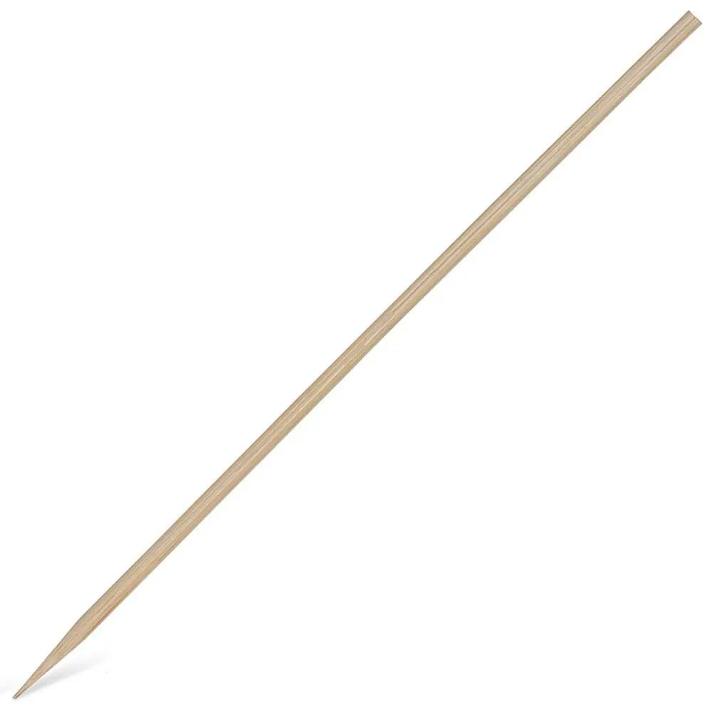 Premium 8-Inch Bamboo Skewers for Grilling, BBQ, Kebabs & Appetizers - Natural Wooden Skewers for Shish Kabob, Fruit, Meat & Party Food - 100 Count Bulk Pack