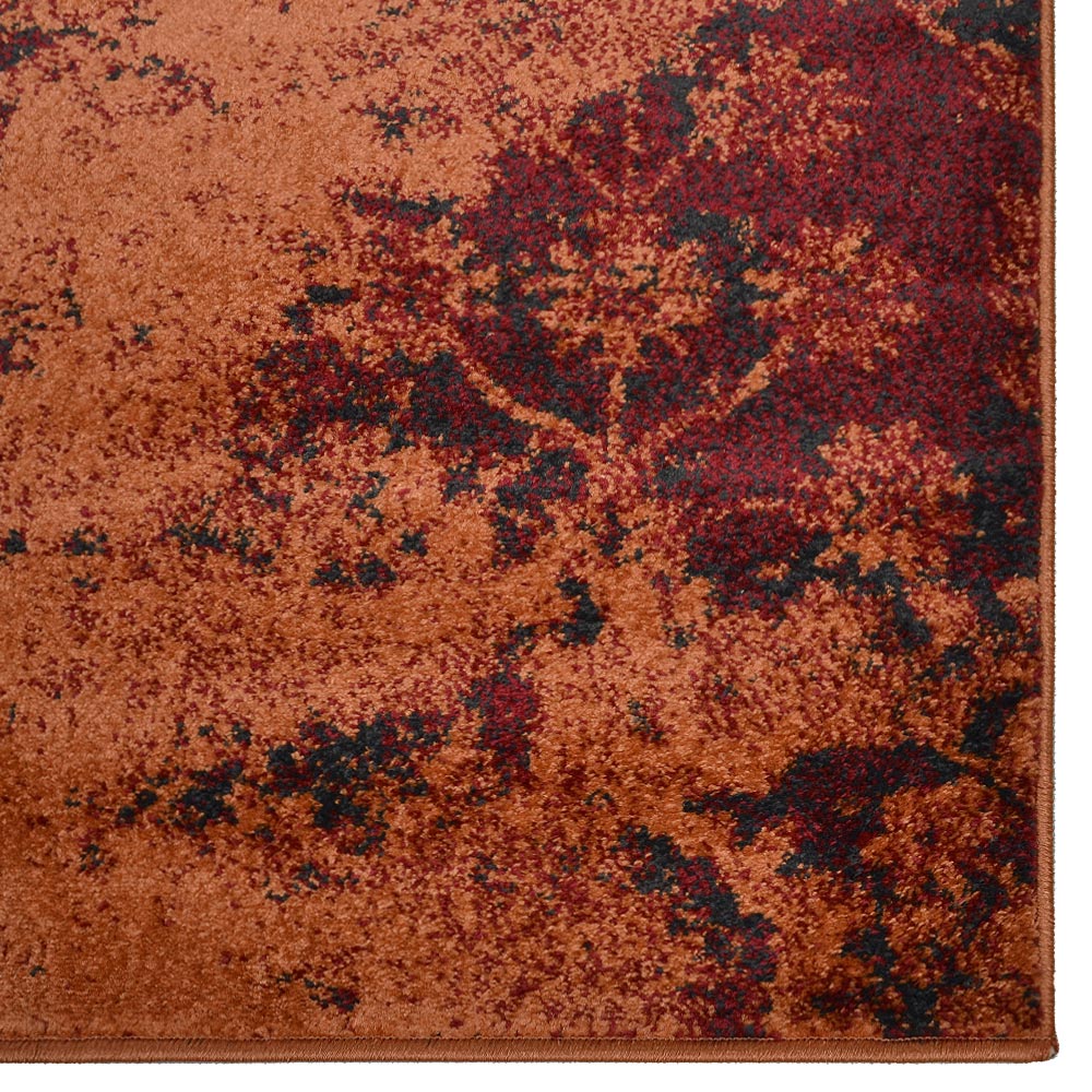 Abstract Machine Woven Rug - Modern Bohemian Area Rug for Living Room, Bedroom, Dorm - Non-Slip Soft Floor Covering for Home Decor & Cozy Spaces
