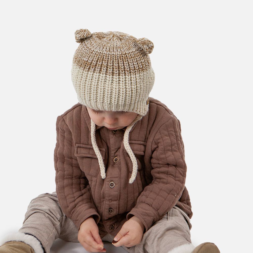 Barts Natsu Beanie - Light Brown Knit Winter Hat for Men & Women - 50cm Soft Wool Blend - Perfect for Skiing, Snowboarding & Cold Weather Fashion