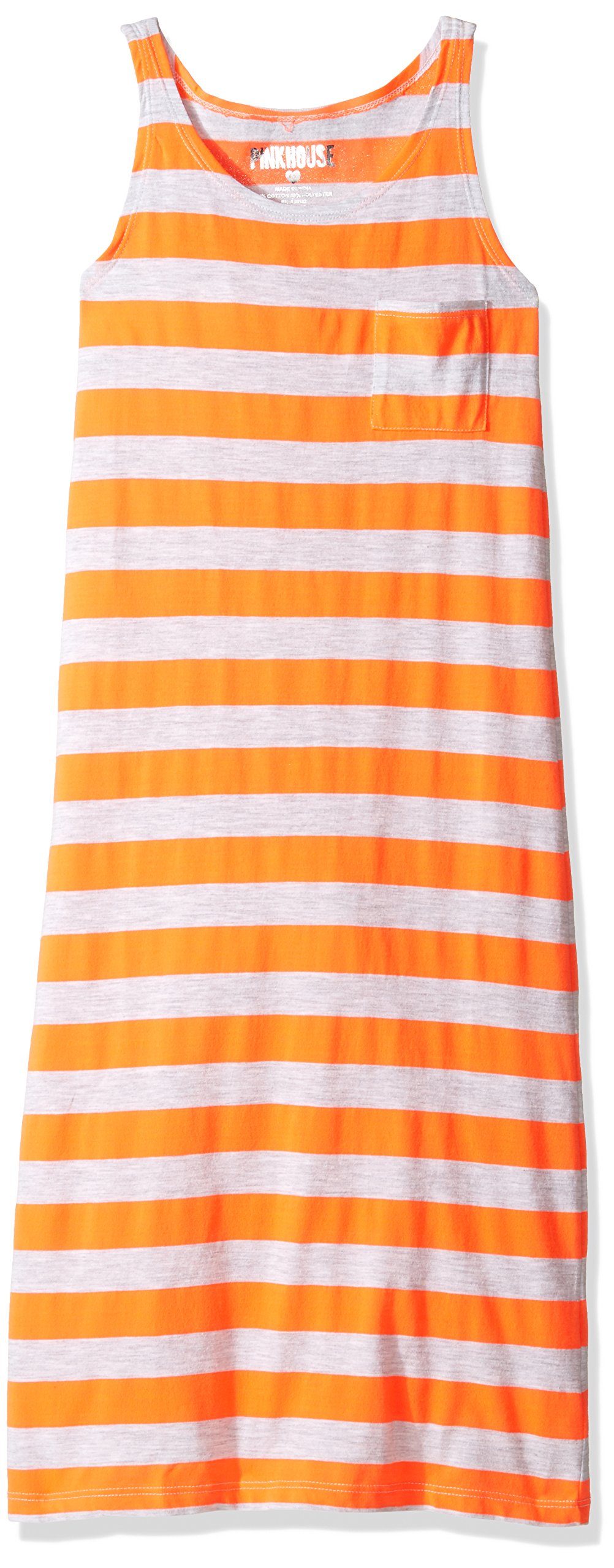 Pinkhouse Girls' Racer Back Striped Maxi Dress - Summer Casual Flowy Long Dress for Teen Girls, Beach Vacation, Party & Everyday Wear