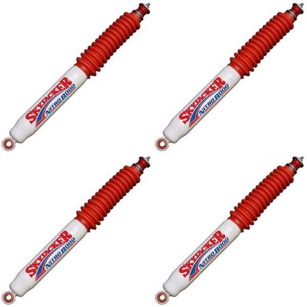 Skyjacker Nitro Shocks Front and Rear for 2007-2015 Jeep Wrangler JK 4WD with 1-3.5 Inch Lift - Off-Road Suspension Upgrade for Enhanced Performance on Rough Terrains