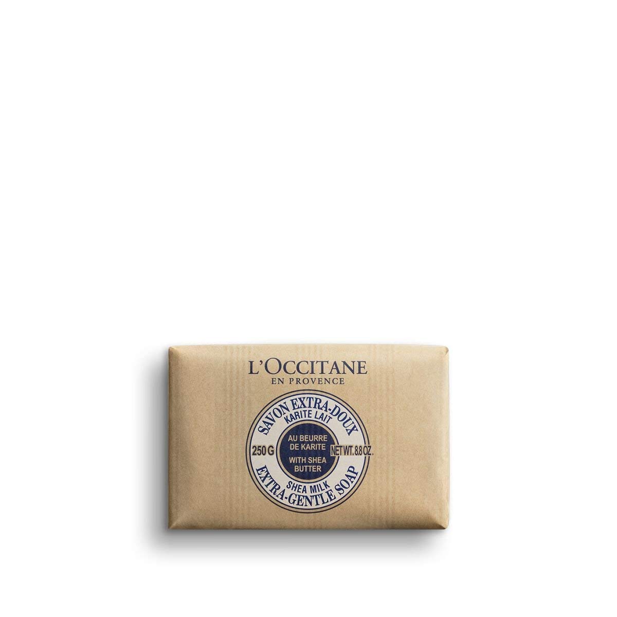 L'Occitane Extra-Gentle Shea Butter Milk Soap for Dry Skin - 250g | Moisturizing Body & Hand Wash for Sensitive Skin | Perfect for Winter Care & Daily Hydration