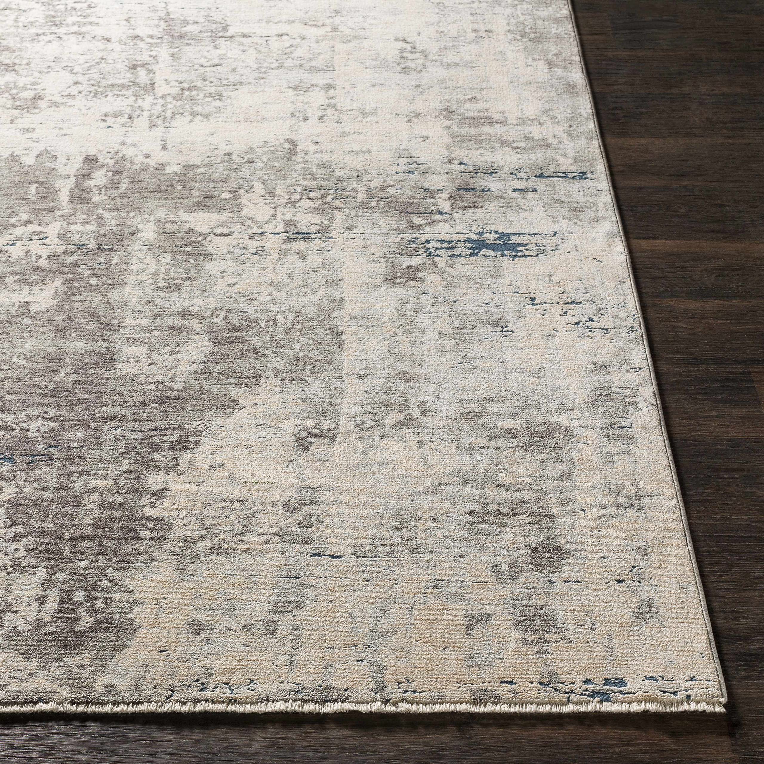 Hauteloom Tonalea Modern Area Rug for Living Room & Bedroom - Soft Gray, Charcoal - 7'10