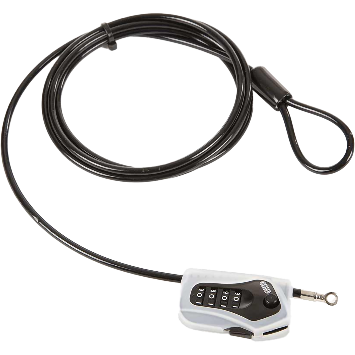 Abus Combiloop 205 200cm Bike Lock - High Security Bicycle Cable Lock for Mountain, Road & Commuter Bikes - Ideal for Urban Cycling, Parking & Theft Protection
