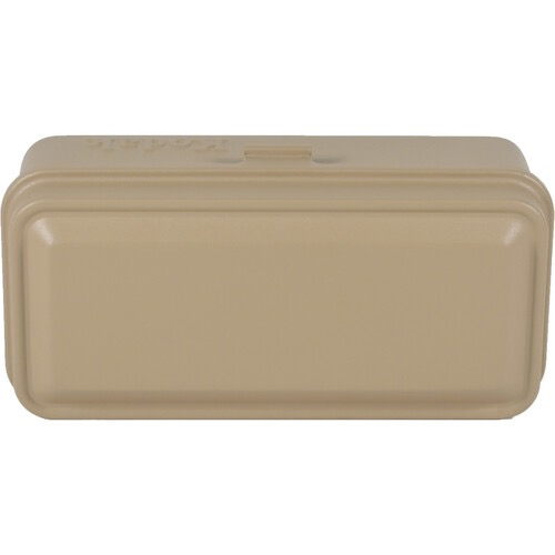 Kodak Steel 120/135mm Film Storage Case with Beige Lid & Body - Perfect for Photographers, Film Enthusiasts & Travel Protection