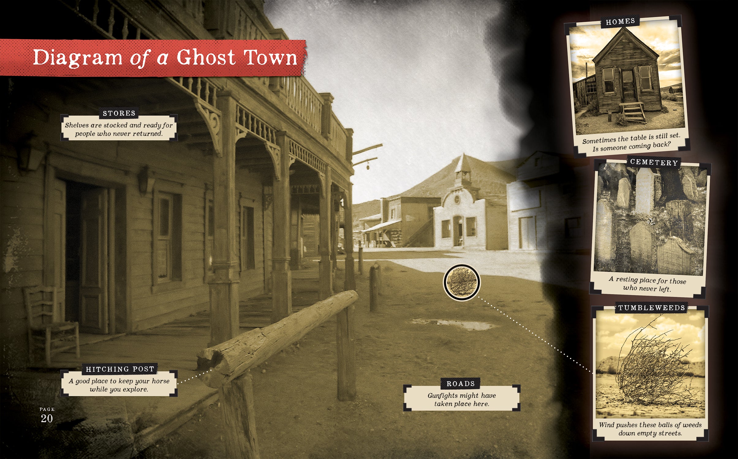 Ghost Towns Book - 9781608188079 - Explore Abandoned Places & Forgotten History for Travel Enthusiasts & History Buffs