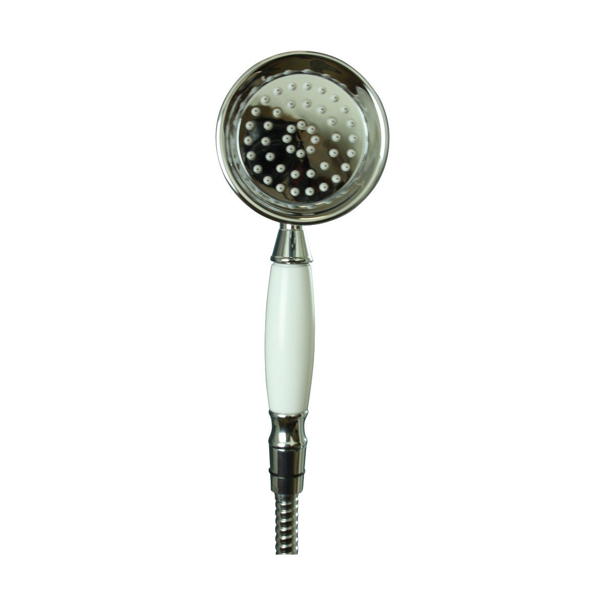 Renovators Supply Handheld Shower Head with 58-Inch Chrome Flexible Hose - Adjustable Spray Settings, Easy Installation for Bathroom & Shower Renovation - Perfect for Elderly, Kids, and Pet Washing