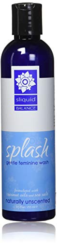 Sliquid Splash Gentle Feminine Wash - Unscented 8.5 fl oz | pH Balanced, Hypoallergenic, Gynecologist Tested | For Daily Intimate Hygiene & Comfort