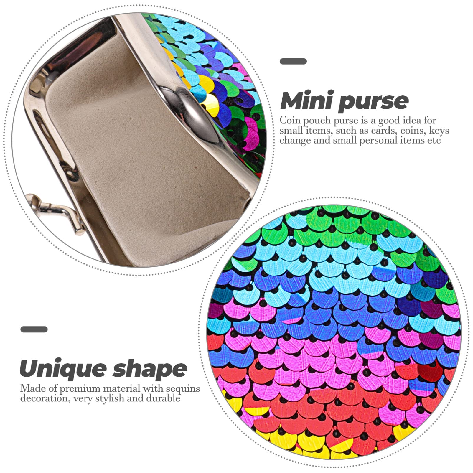 TENDYCOCO Women's Sparkly Sequins Wristlet Clutch Bag - Small Coin Purse & Wallet for Women & Girls - Perfect for Parties, Weddings & Night Out Accessories