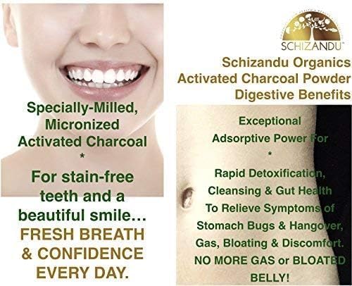 Activated Hardwood Charcoal Powder for Skin Care, Body Detox & Teeth Whitening | Natural Dietary Supplement | Supports Oral Health & Digestive Cleansing | Perfect for Detox Drinks, Face Masks and Toothpaste Booster