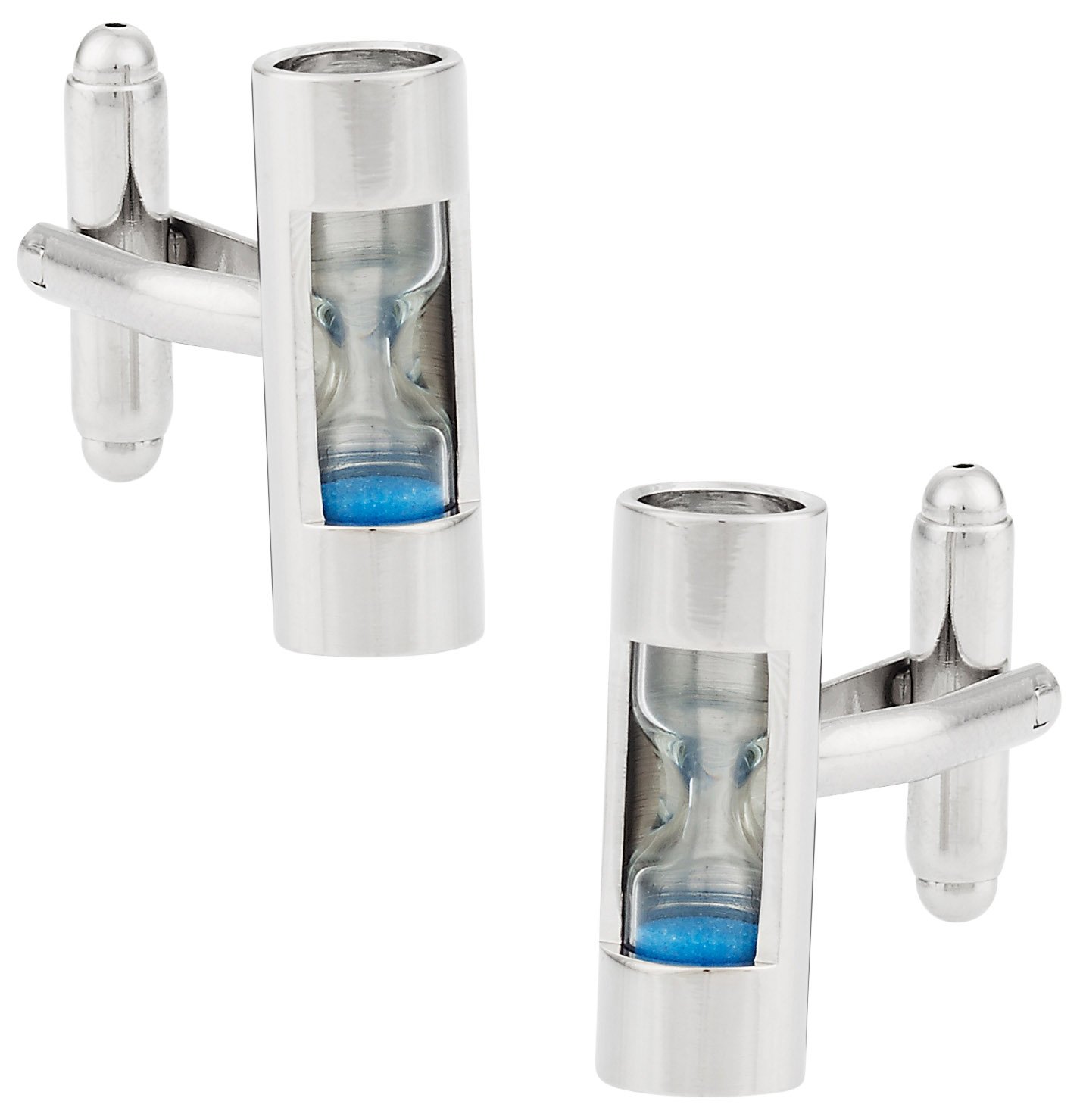 Stylish Cuff-Daddy Sand Timer Cufflinks with Gift Box - Perfect for Weddings, Business Meetings & Formal Events