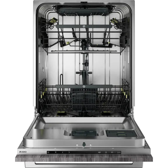 ASKO 60cm XXL Fully Integrated Dishwasher - Energy Efficient, Ultra Quiet, Large Capacity for Family Kitchens and Open Plan Living Spaces