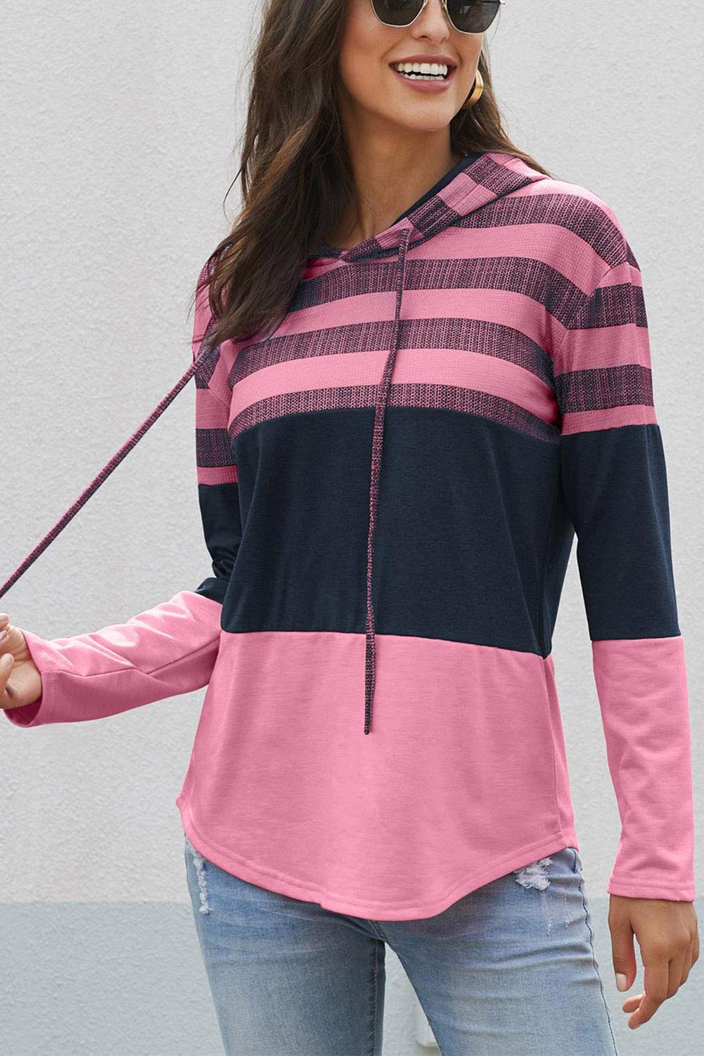 GOLDPKF Women's Hooded Sweaters Long Sleeve Casual Pullover Sweatshirts - Cozy Winter Tops for Ladies | Perfect for Office, Travel & Everyday Wear