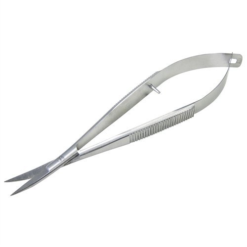 Sandbros 4.5 Inch Stainless Steel Micro Curved Grooming Scissors for Ear & Face Hair - Professional Salon Quality Trimming Tool for Men & Women - Perfect for Eyebrow Shaping, Beard Trimming & Pet Grooming