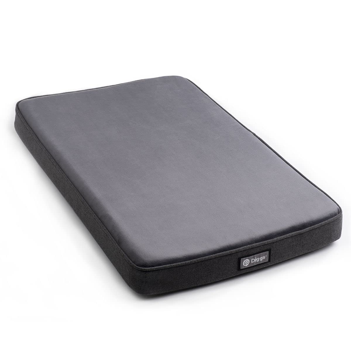 Diggs Snooz Dark Grey Orthopedic Memory Foam Dog Bed for Medium Dogs - Perfect Fit for Revol Dog Crate (19