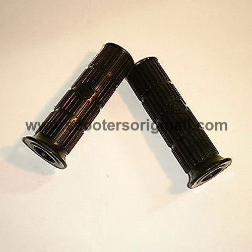 Premium 24mm Black Vespa Handgrips for ET3 & Super Models - Perfect for Comfort & Style on Vintage Scooters