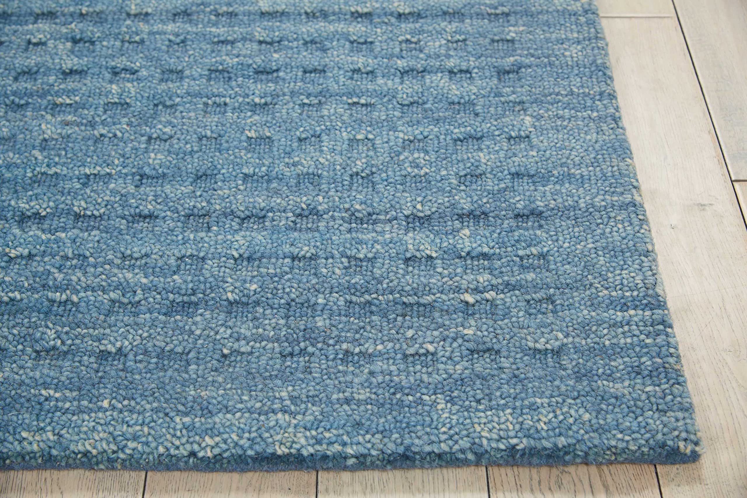 Nourison Perris Solid Denim 6'6