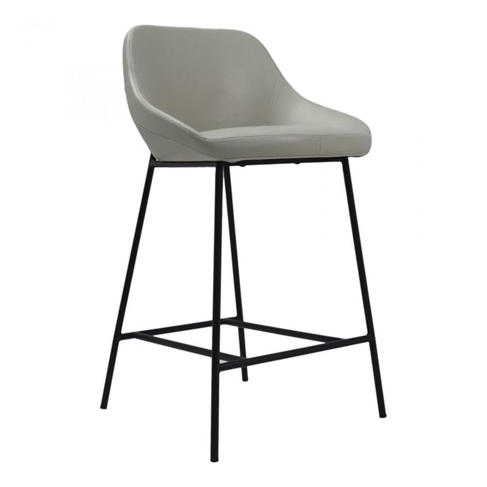 Moe's Home Collection Shelby Counter Stool - Modern Kitchen Bar Stools with Back Support, Adjustable Height for Breakfast Nook, Kitchen Island & Home Bar Decor