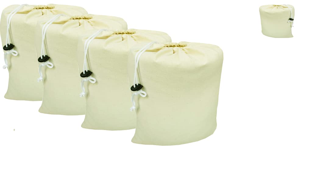 100% Natural Cotton Muslin Bags 8x10 Inch with Drawstring & Lock - 12 Pack for DIY, Spices, Sachets, Herbs, Jewelry, Wedding Favors & Produce Storage - Eco-Friendly Reusable Cloth Bags for Home, Kitchen & Crafting