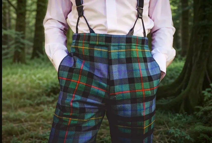 Custom Made Fishtail Back Tartan Trews - Premium Scottish Wool Trousers for Men | Perfect for Highland Dancing, Weddings & Formal Events