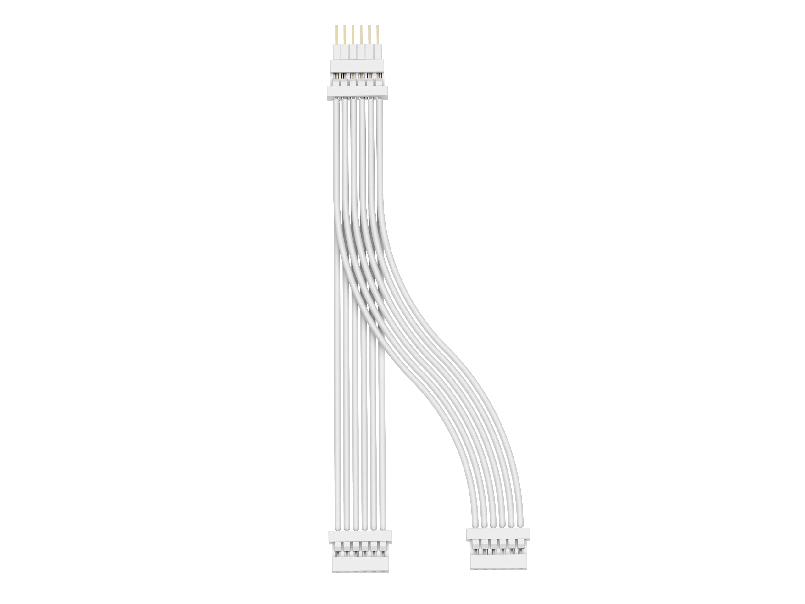 Philips Hue Lightstrip Plus Splitter - 2 Pack White (6-PIN V4) | DIY Lighting Connector for Home, Office & Gaming Setup