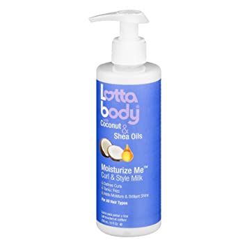 LOTTABODY MOISTURIZE ME Curl & Style Milk - 8 oz Hydrating Leave-In Conditioner for Curly Hair - Perfect for Daily Styling & Frizz Control