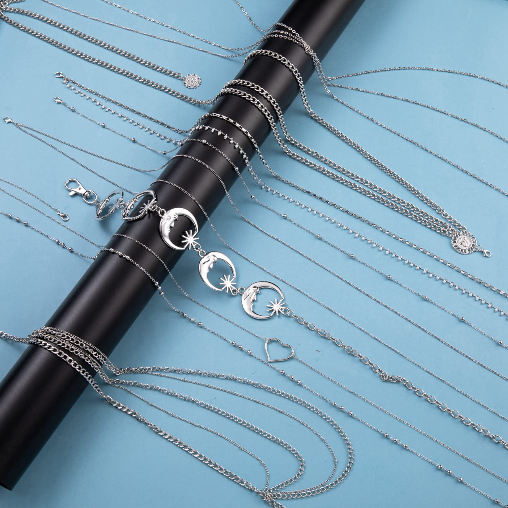 9Pcs Adjustable Waist Belly Chain for Women - Boho Multilayer Body Jewelry for Summer Beach, Bikini, Festival & Vacation Accessories | Perfect for Pool Parties, Music Festivals and Tropical Getaways