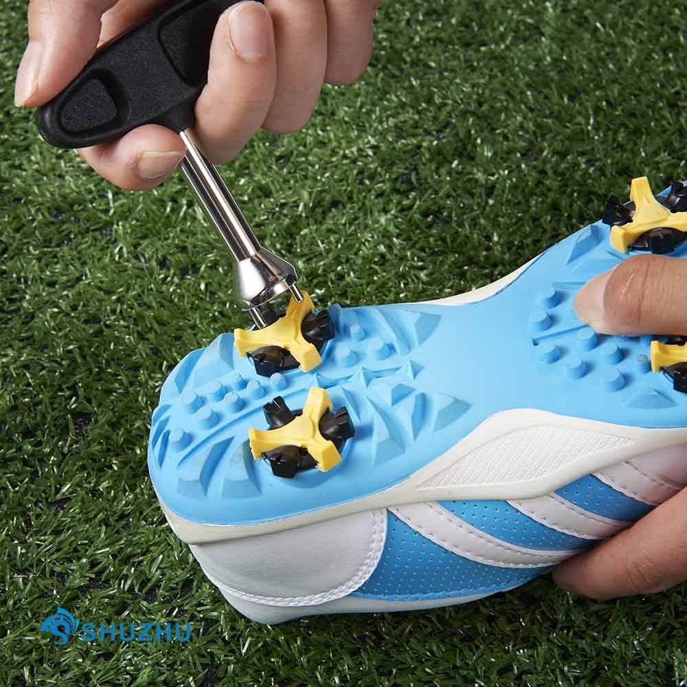Stainless Steel Golf Shoe Spike Wrench Tool - Cleat Removal & Adjustment Key for Golf Shoes - Perfect Gift for Golfers - Ideal for Clubhouse, Driving Range & Course Maintenance