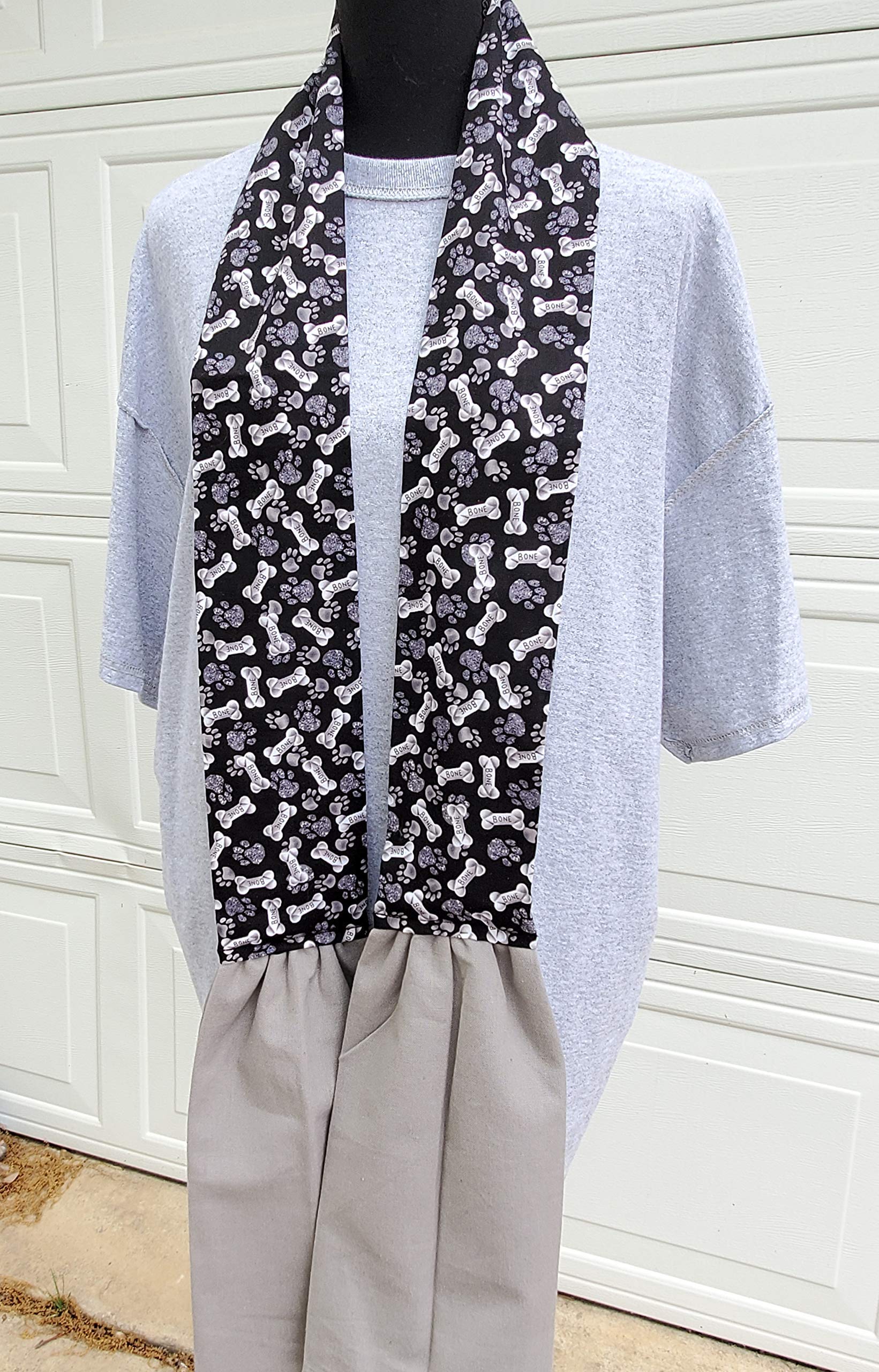 Black & White Dog Lover Kitchen Scarf - Cooking & Baking Essential