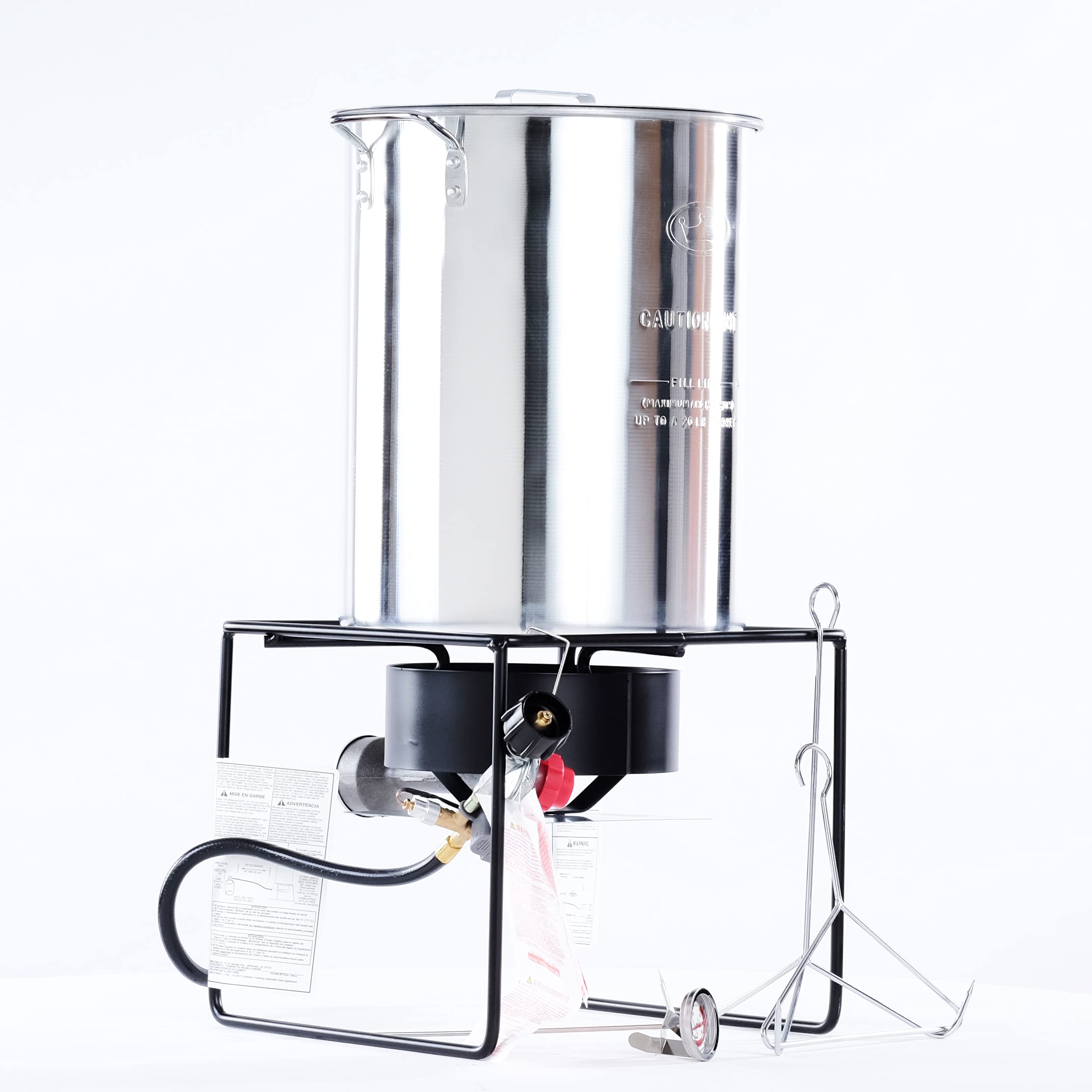 Turkey Fryer King Kooker 12RTFA 29Qt Propane Outdoor Cooker with Battery Timer - Perfect for Thanksgiving, Backyard BBQs & Outdoor Cooking Events