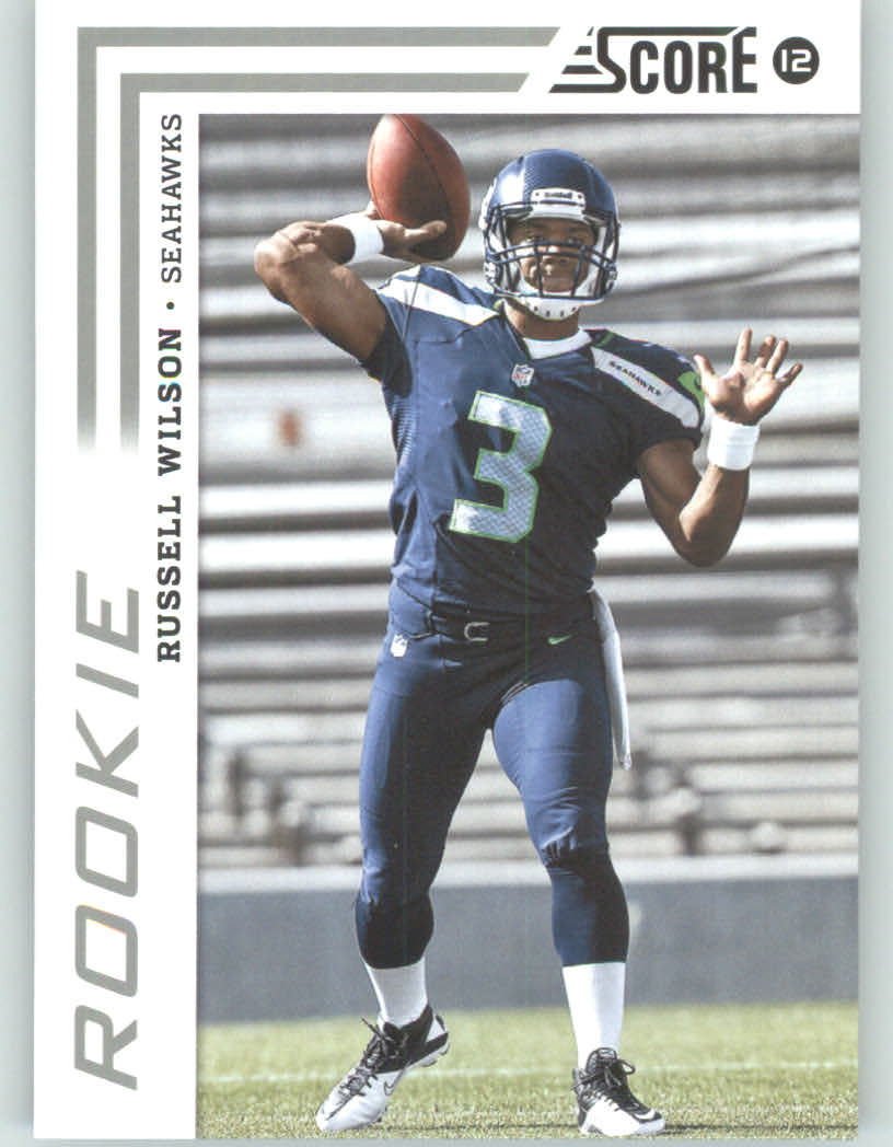 2012 SCORE Football Card #372 Russell Wilson Rookie RC - Seattle Seahawks NFL Trading Card | Collectible Memorabilia for Sports Fans & Card Enthusiasts
