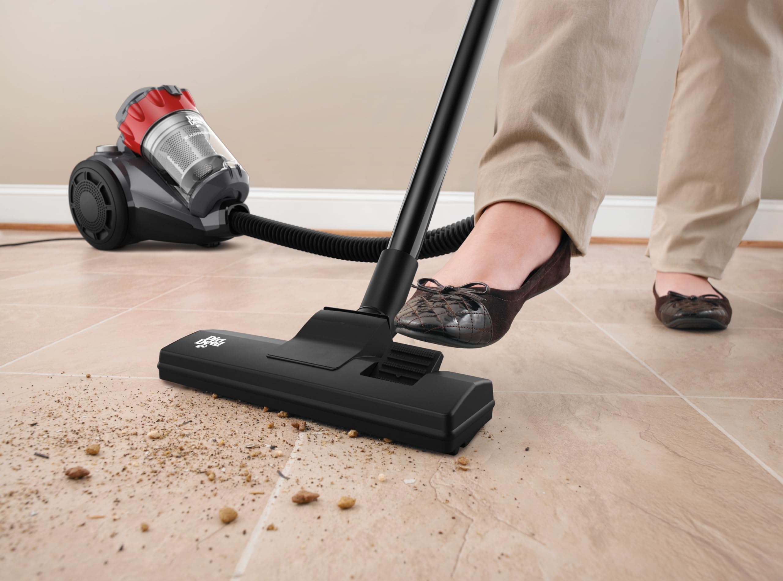 Dirt Devil ExpressLite Canister Vacuum Cleaner - Lightweight & Powerful for Hard Floors & Carpets - Perfect for Home, Apartment & Pet Hair Cleaning