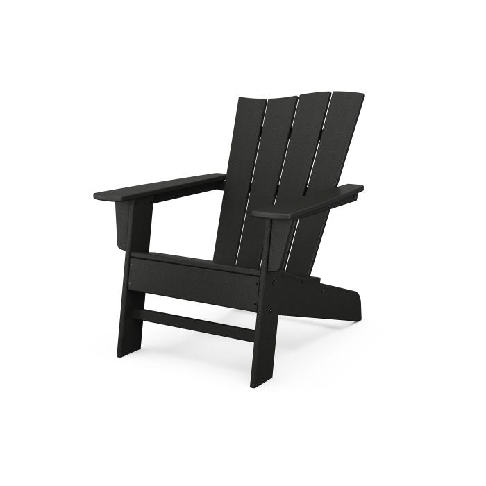 POLYWOOD Wave Chair Right Arm - Durable Outdoor Adirondack Chair for Patio, Deck, Poolside & Garden - Weather-Resistant Recycled Plastic Furniture